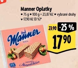 Oplatky Manner