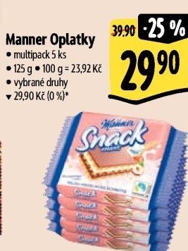 Oplatky Snack Manner