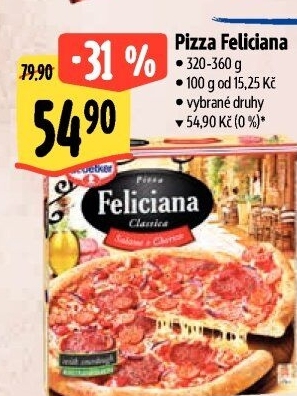 Pizza mražená FelicianaDr. Oetker