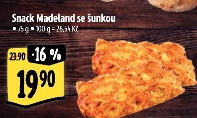 Snack Madeland se šunkou La Lorraine