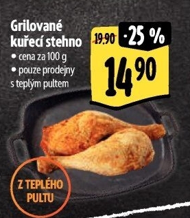 Stehno kuřecí grilované