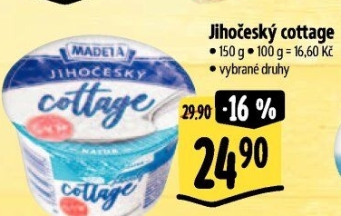 Sýr Cottage Jihočeský Madeta