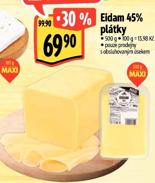 Sýr Eidam 45% Albert