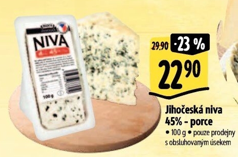 Sýr Niva Jihočeská 45% Madeta