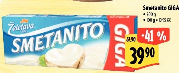 Sýr tavený Smetanito Želetava