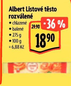 Těsto listové Albert