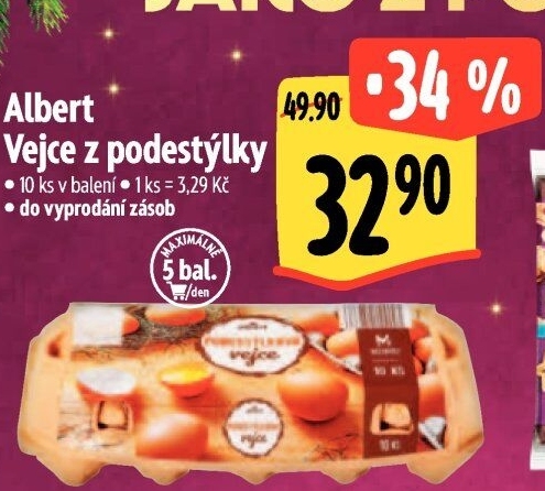 Vejce z podestýlky Albert