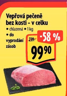 Vepřová pečeně bez kosti