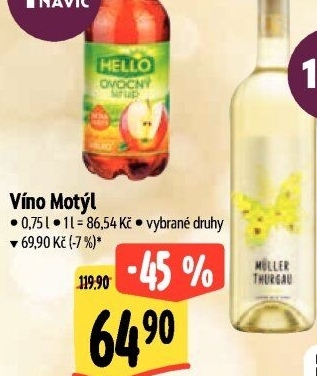 Vína Motýl Víno Mikulov