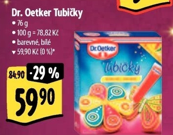 Zdobicí tubičky Dr. Oetker