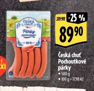 Česká chuť Pochoutkové párky