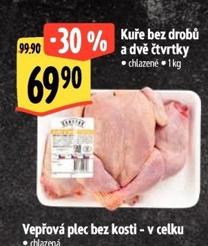 Kuře bez drobů a dvě čtvrtky