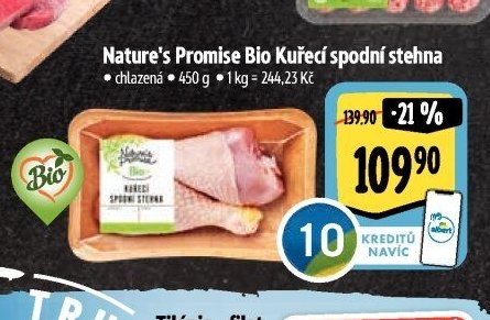 Nature's Promise Bio Kuřecí spodní stehna