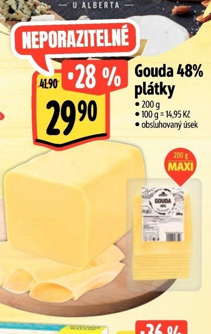 Gouda 48% plátky