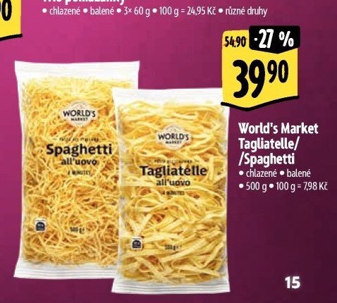 World's Market Tagliatelle/Spaghetti