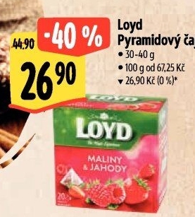 Čaj Loyd - pyramidový