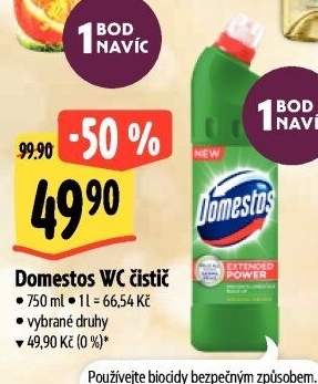 Čistič WC gelový Domestos