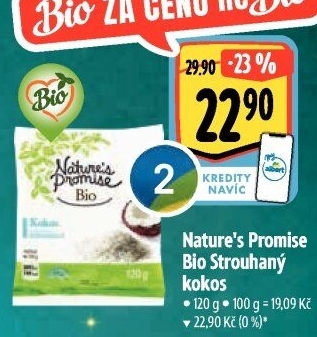Kokos strouhaný bio Nature'