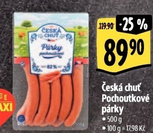 Párky pochoutkové Česká chuť