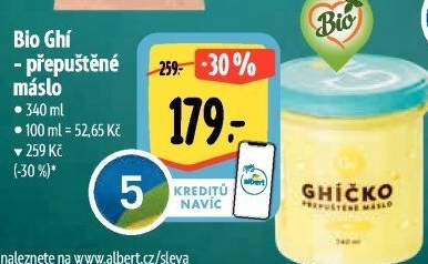 Přepuštěné máslo Ghí České ghíčko