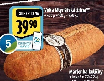 Veka Mlynářská žitná Albert