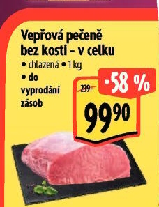 Vepřová pečeně bez kosti