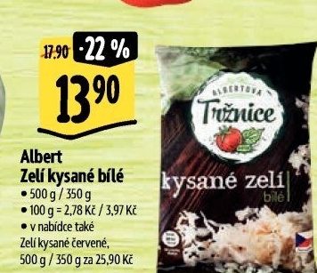 Zelí bílé kysanéAlbert