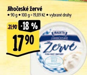 Žervé Jihočeské Madeta