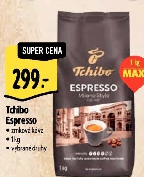 Zrnkové kávy Tchibo Espresso