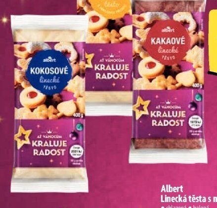 Albert Kokosové linecké těsto