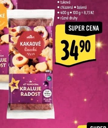 Albert Kakaové linecké těsto
