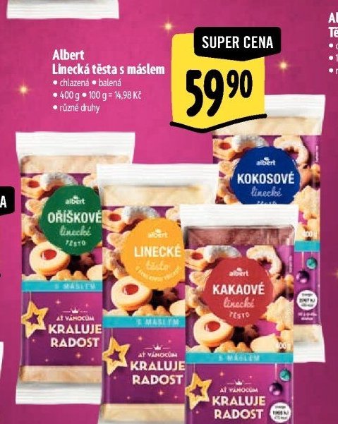 Albert Linecká těsta s máslem