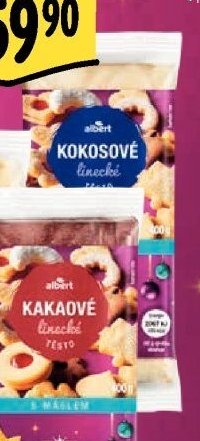 Albert Kokosové linecké těsto s máslem