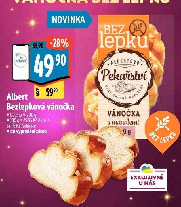 Albert Bezlepková vánočka