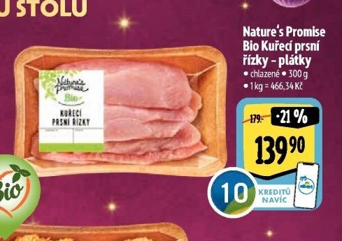 Nature's Promise Bio Kuřecí prsní řízky