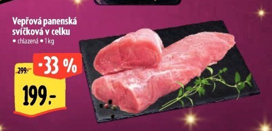 Vepřová panenská svíčková v celku