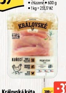 Královské kuřecí prsní řízky - plátky