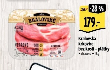 Královská krkovice bez kosti - plátky