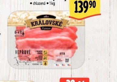Královská kýta bez kosti - plátky