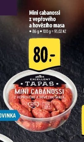 Mini cabanossi z vepřového a hovězího masa