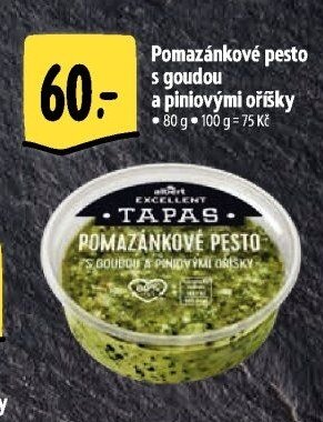 Pomazánkové pesto s goudou a piniovými oříšky