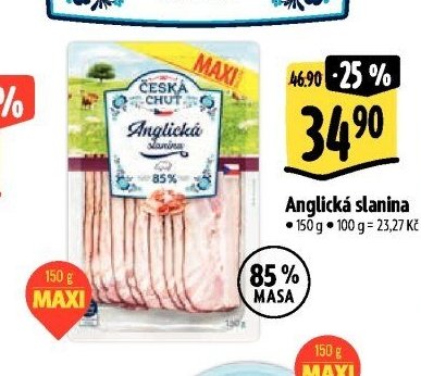 Anglická slanina 150 g