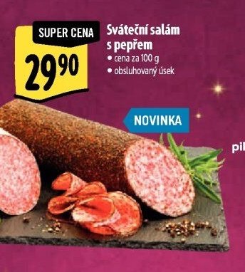 Sváteční salám s pepřem