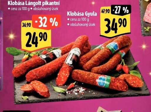 Klobása Lángolt pikantní