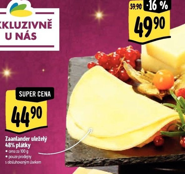 Zaanlander uleželý 48% plátky