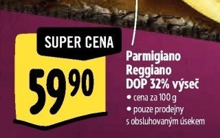 Parmigiano Reggiano DOP 32% výseč
