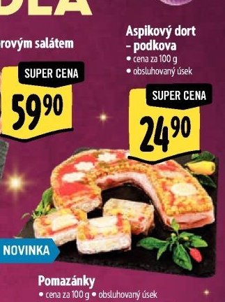 Aspikový dort - podkova