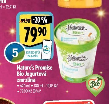 Nature's Promise Bio Jogurtová zmrzlina