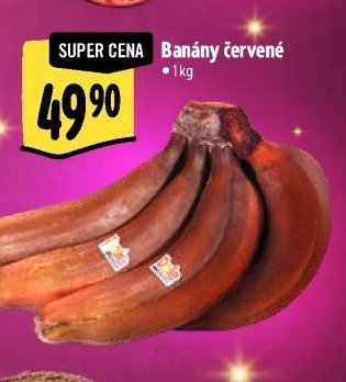 Banány červené