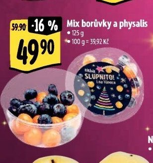 Mix borůvky a physalis